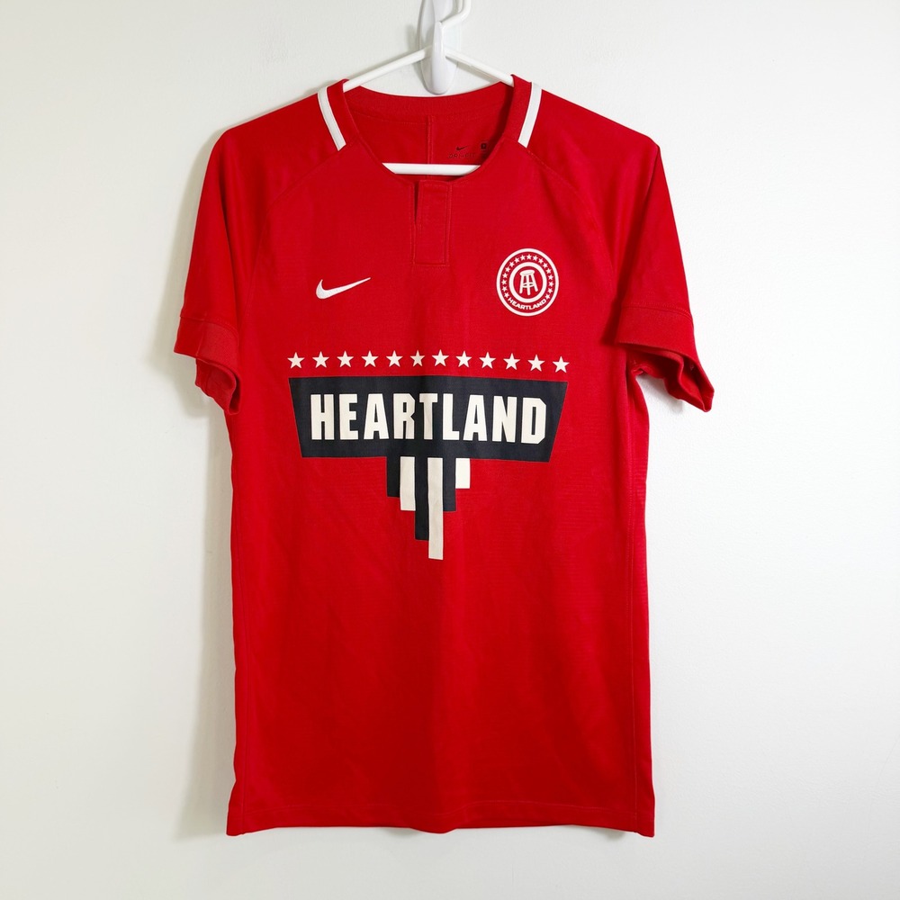 Nike Barstool Heartland Jersey Mens Small Red Soccer Dri-FIT 76 894035-657